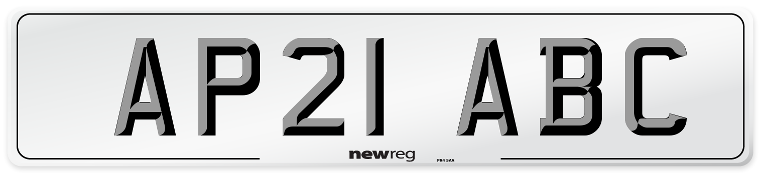 AP21 ABC Number Plate from New Reg